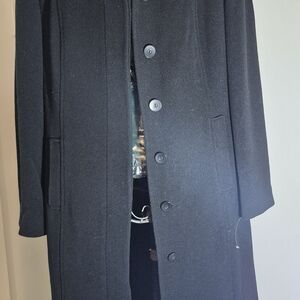 Armani Exchange Elegant Black Trench Coat